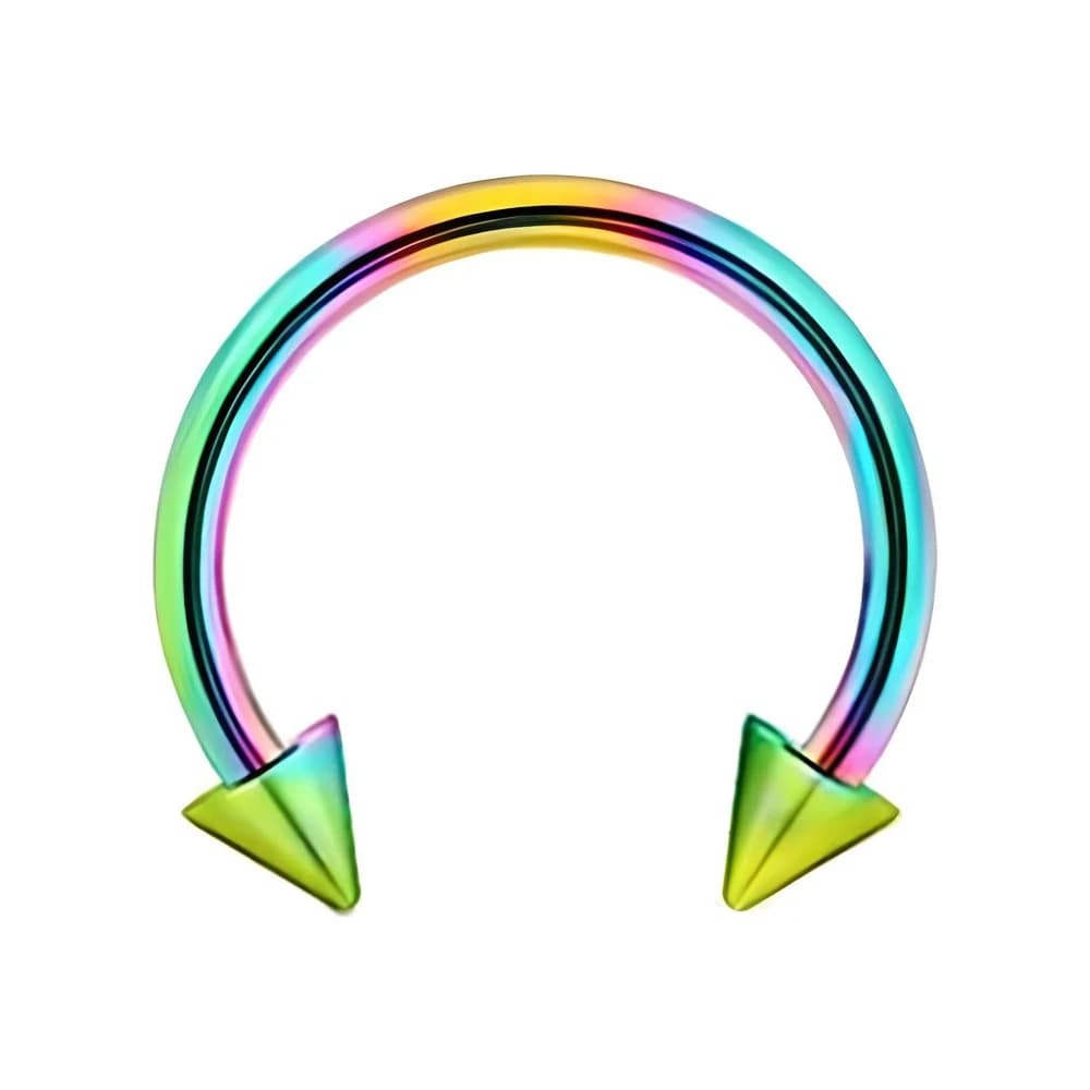 CIRCULAR BARBELL SPIKE COLOR