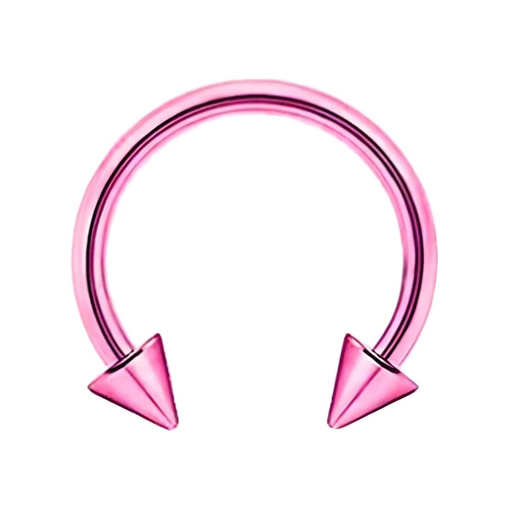 CIRCULAR BARBELL SPIKE COLOR