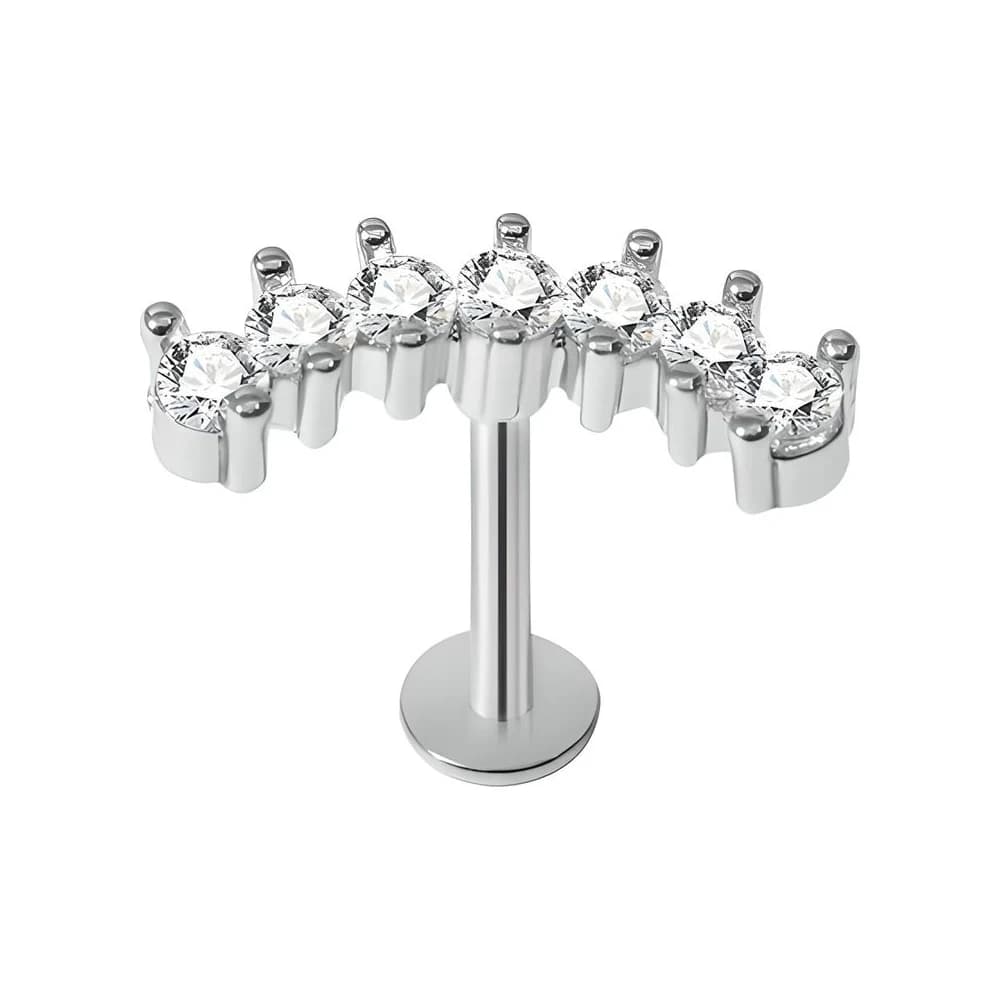 LABRET CLUSTER SHINE PRIME - PLATEADO