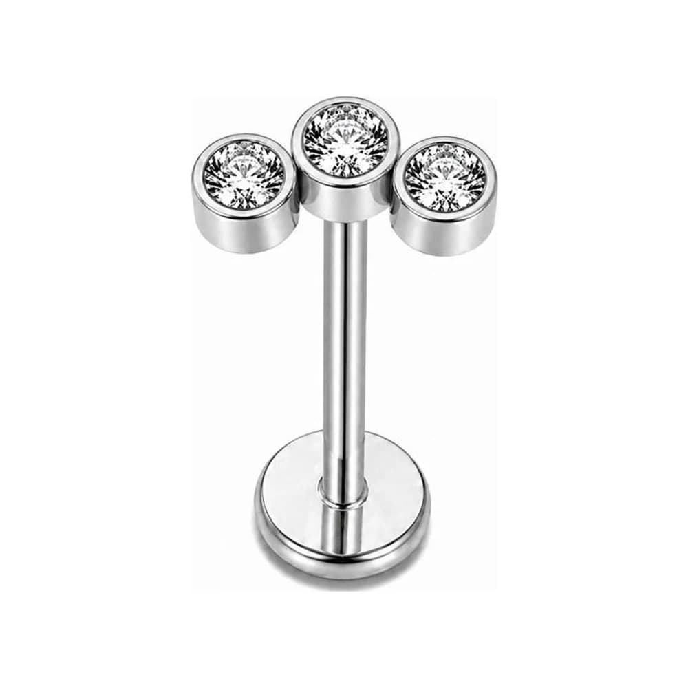 LABRET TRINITY SHINE - PLATEADO