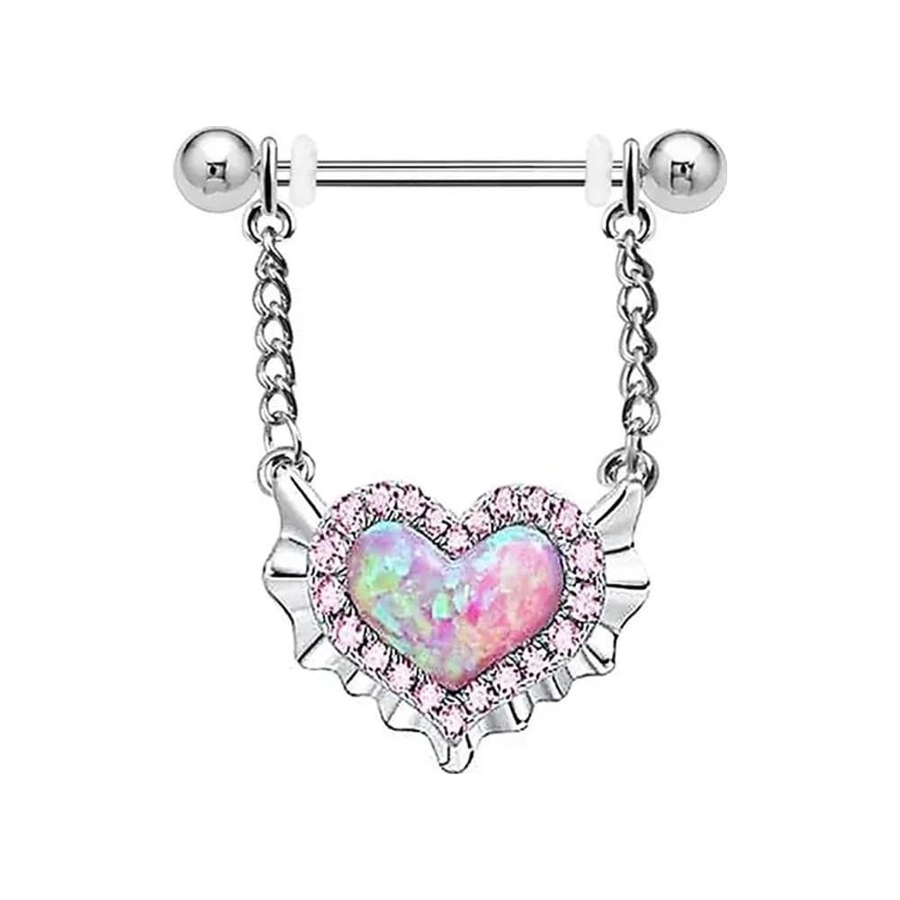 NIPPLE OPAL HEART