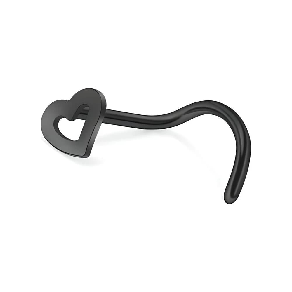 NOSE STUD HOOK HEART