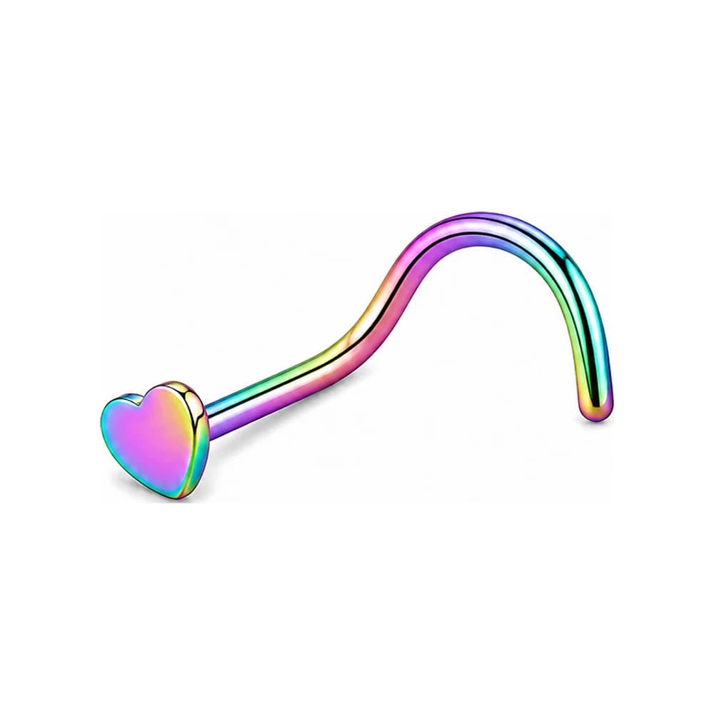 NOSE STUD HOOK MINI HEART