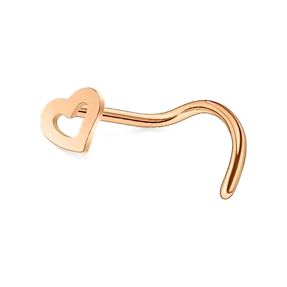NOSE STUD HOOK HEART